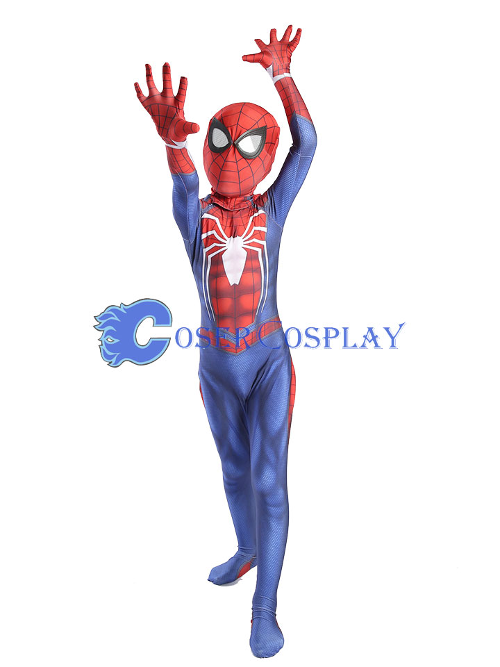 2018 Insomniac PS4 Spiderman Kids Halloween Costume